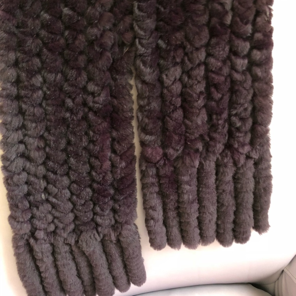 💥CLEARANCE-MAKE OFFER💥 Rex Rabbit Fur Scarf - Picture 8 of 12